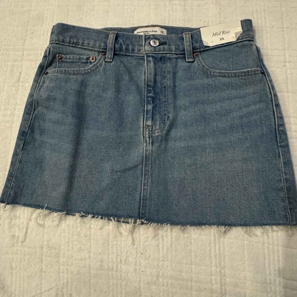 Abercrombie & Fitch Blue Denim Mini Skirt